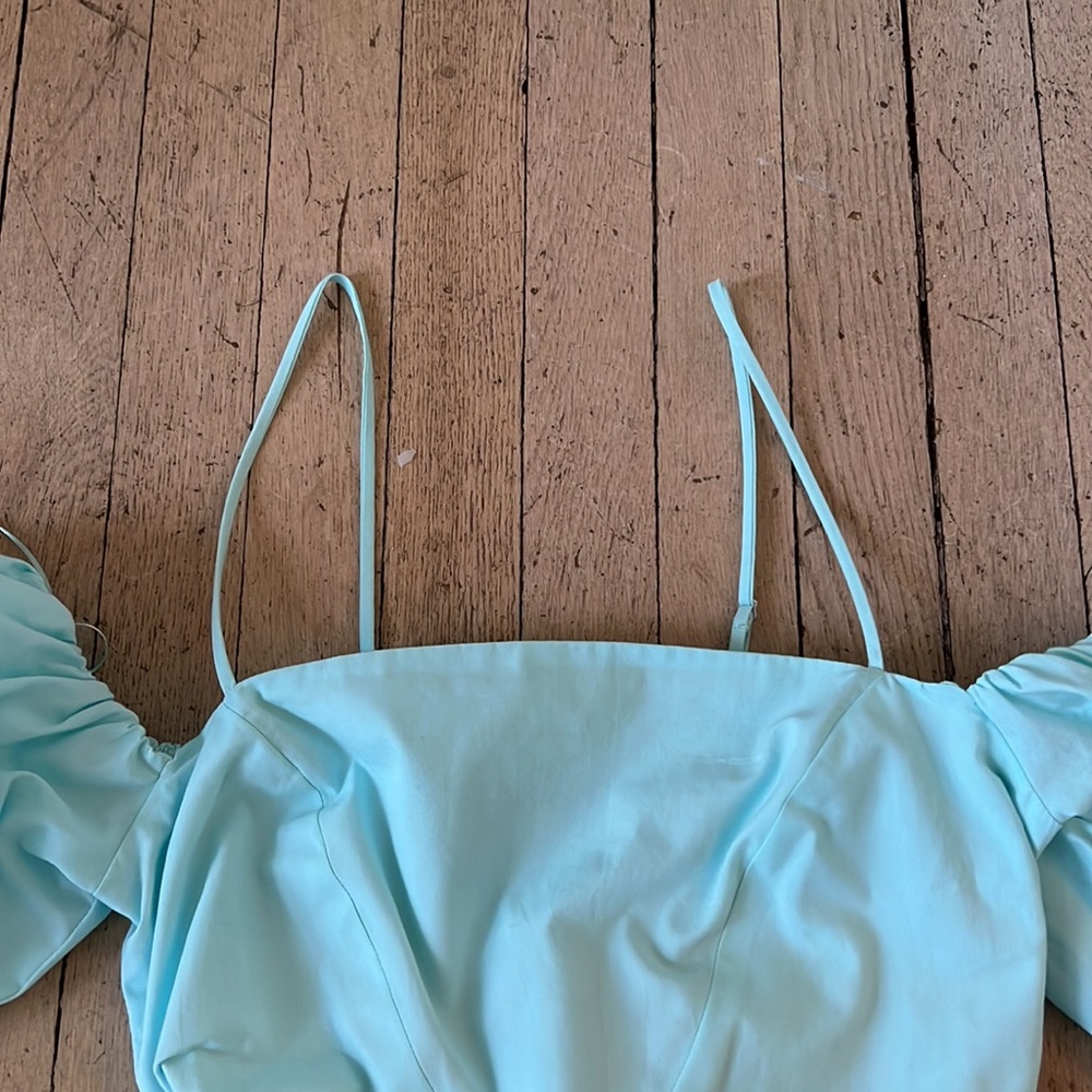 NWOT Zara Puff Sleeve Top - Picture 3 of 8